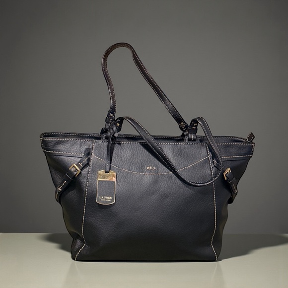 Lauren Ralph Lauren Handbags - Lauren Ralph Lauren Sheldon Leather Tote Black